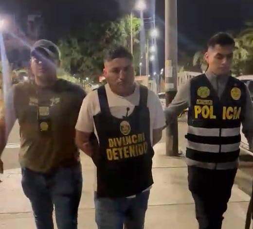 Sujeto detenido por presunta extorsión.