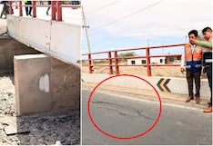 Nasca: cierran el puente Pajonal que presenta severas grietas y está al borde del colapso