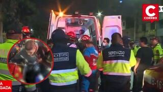 Motociclista queda grave tras impactar contra baranda en San Martín de Porres