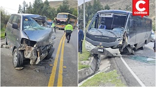 Jauja: Familia completa queda herida en violento choque de unidades