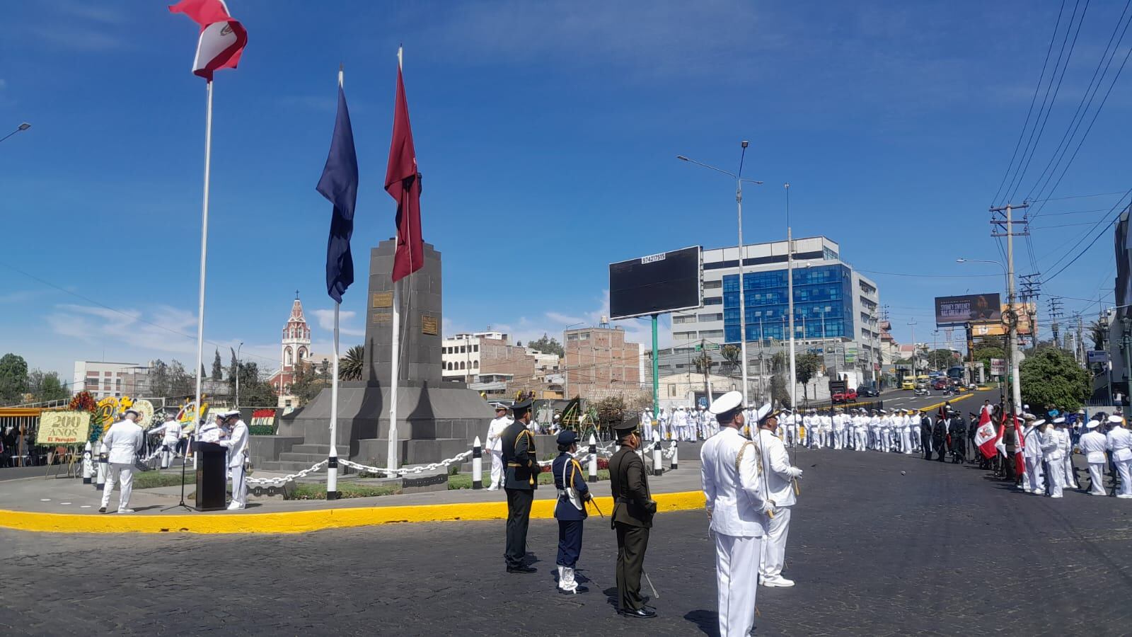 Ceremonia Combate de Angamos y aniversario de la Marina de Guerra del Perú. Foto: GEC.