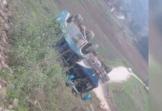 Despiste de ómnibus deja cuatro heridos en la sierra de La Libertad