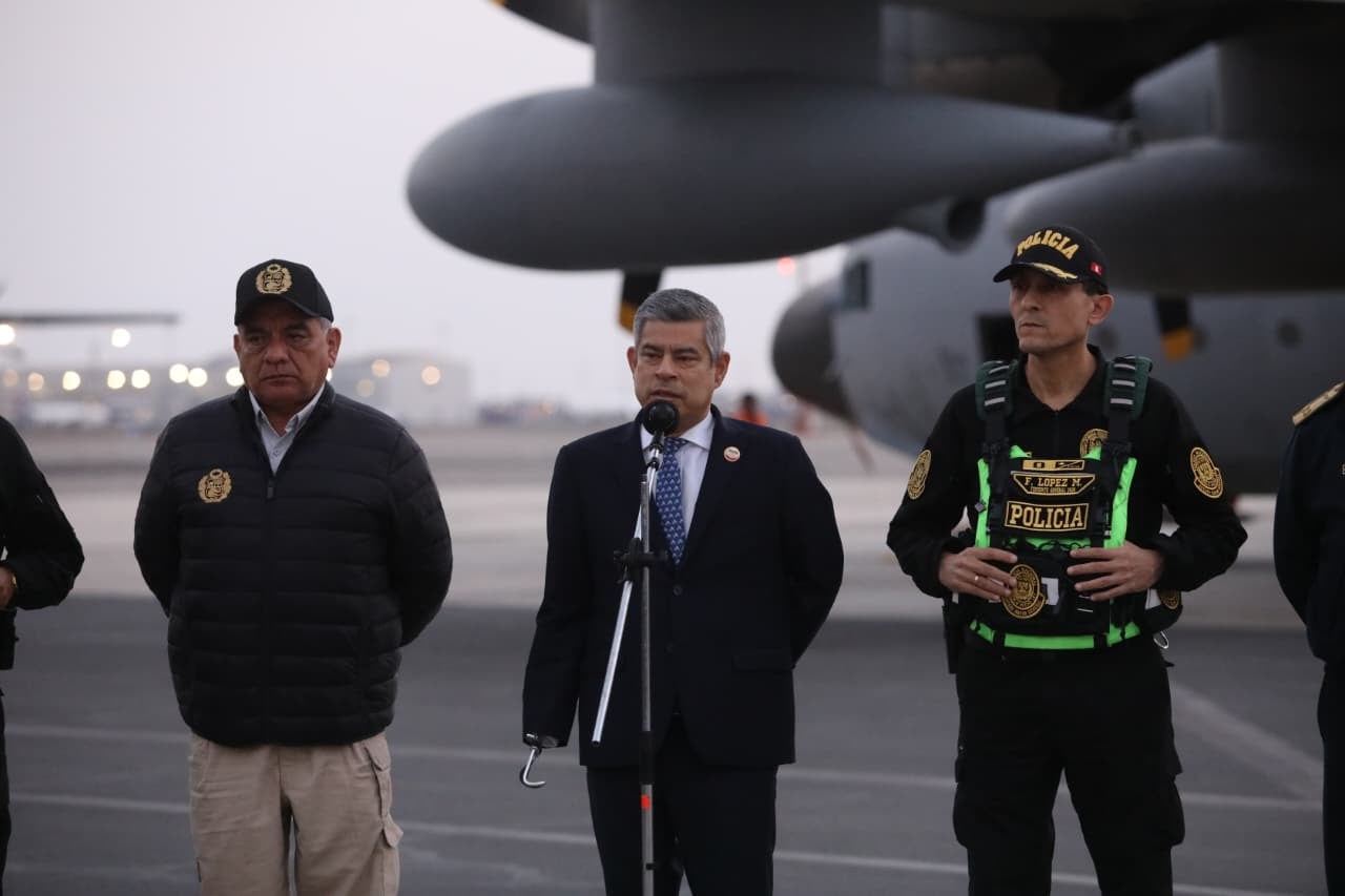 El presidente del Consejo de Ministros destacó la captura de Jhonsson Pulpo en Bolivia y aseguró que el Gobierno continuará las acciones contra el crimen organizado. Fotos: Antonio Melgarejo/ @photo.gec