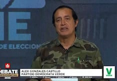 Debate presidencial 2026: Álex Gonzáles propone aumentar presupuesto a universidades públicas