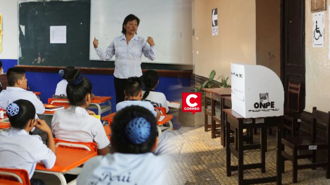 Segunda vuelta 2026: más de 10 mil colegios no tendrán clases este lunes tras las elecciones . Composición: Diario Correo.