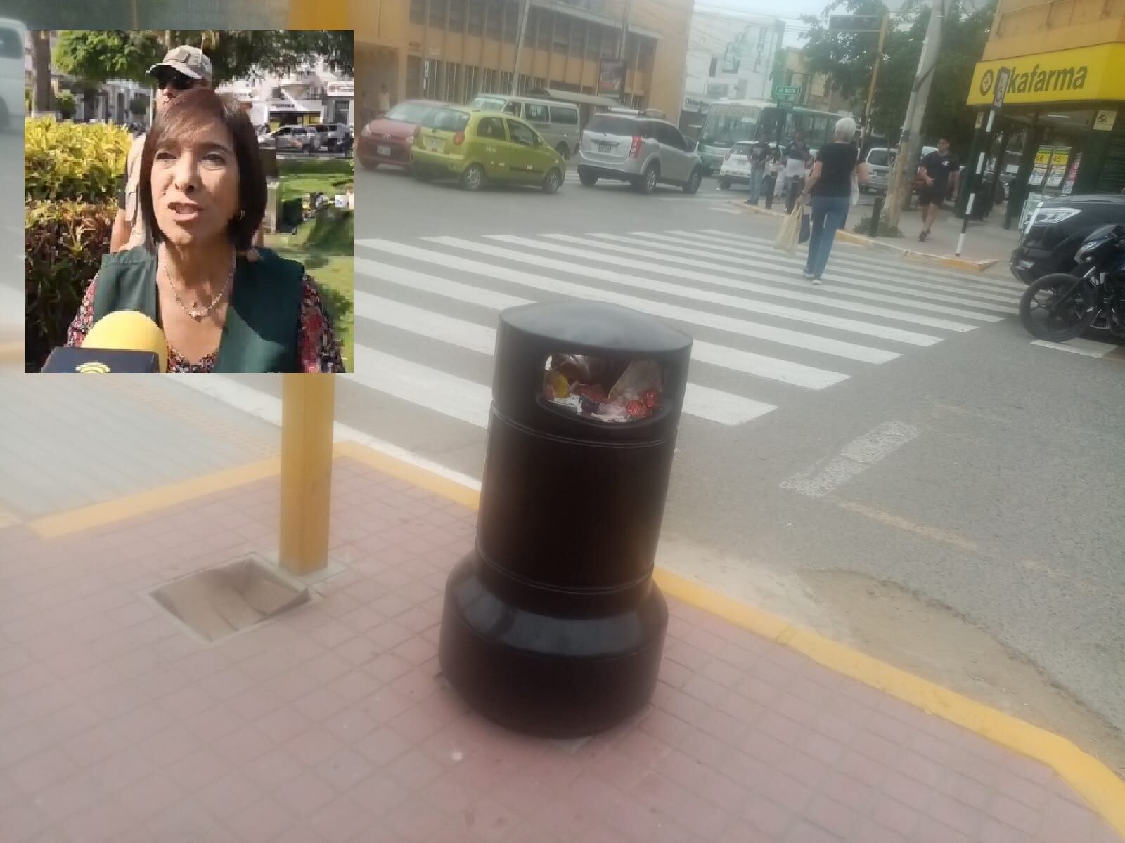 Hace falta labor de educación y sensibilización a los vecinos y dueños de negocios del centro de Chiclayo o en el peor de los casos sanciones severas por mal uso de papeleras.