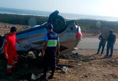 Trujillo: Aparatoso accidente deja cinco heridos