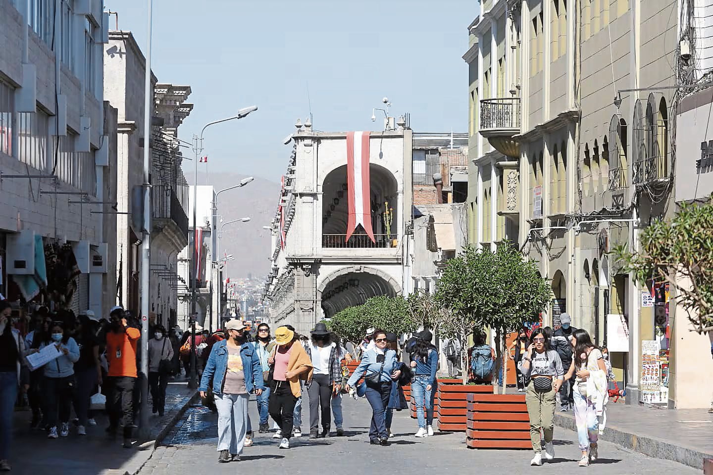 Calle Santa Catalina de la ciudad de Arequipa. Foto: GEC