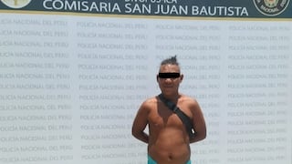 Ica: cae en San Juan Bautista sujeto requisitoriado por microcomercialización de drogas