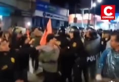 Huancayo: Detienen a joven durante protestas contra mitin de Keiko Fujimori