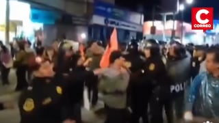 Huancayo: Detienen a joven durante protestas contra mitin de Keiko Fujimori