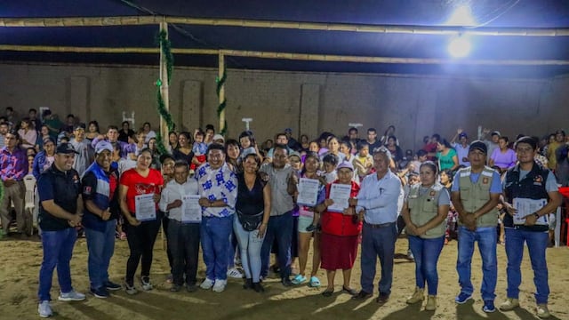 Trujillo: Más de 200 familias recibieron certificados de posesión en Praderas de León 