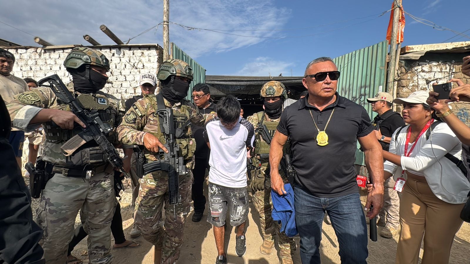 De acuerdo a información policial, cinco de los detenido estarían implicadoss en actos de sicariato que han generado zozobra en la región La Libertad.