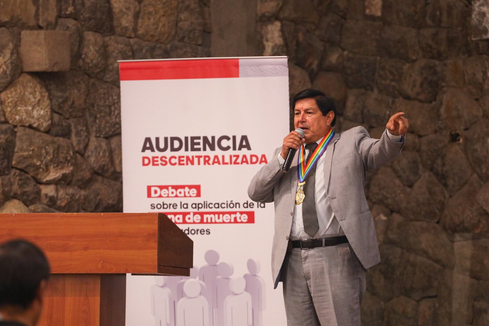 Posición fue dada a conocer en la audiencia sobre la aplicación de la pena de muerte a violadores de menores de edad desarrollada en Cusco