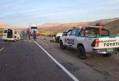 Choque frontal en la vía Arequipa-Puno deja varios heridos en Imata