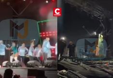 Tarapoto: Músicos casi fueron aplastados por pantalla LED que colapsó (VIDEO)
