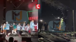 Tarapoto: Músicos casi fueron aplastados por pantalla LED que colapsó (VIDEO)