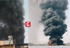 Ate: incendio de gran magnitud afecta fábrica y genera alarma por cercanía a un grifo