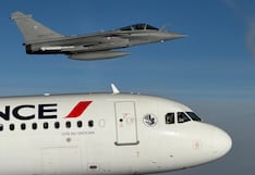 Papa León XIV en Francia: pontífice viaja en cabina de un Airbus A320 escoltado por un caza Rafale