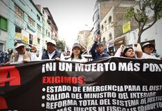 Comerciantes de Gamarra marcharon exigiendo la renuncia del ministro del Interior (FOTOS)