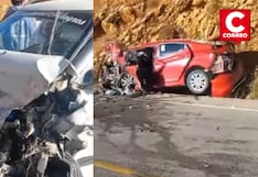Choque entre dos vehículos deja heridos en la vía Pampas–Huancayo