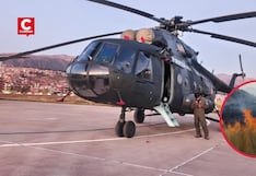 Avión y helicóptero participarán en ataque aéreo a fuerte incendio forestal en Cusco