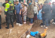 Presunta ladrona fue salvada de ser linchada por los comerciantes y transeúntes, en Puno