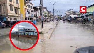 Tumbes: lluvias provocan aniegos frente a la Villa Naval e inundan instituto tecnológico (VIDEO)