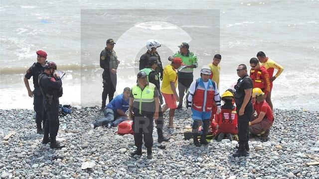 Así fue el rescate de las personas que cayeron a la playa Marbella tras volar en parapente (VIDEO)