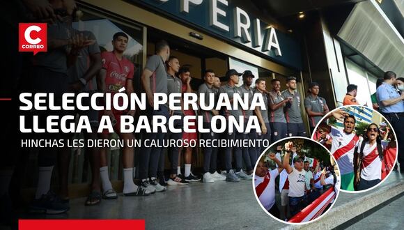 Selección peruana llegó a Barcelona y así fue el gran recibimiento de los hinchas de la ‘bicolor’