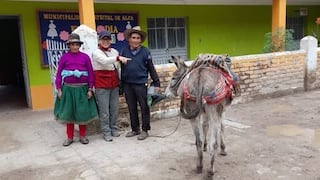Arequipa: Poblador viaja durante un día en burro para llevar ayuda a damnificados de huaicos en Alca (FOTOS)