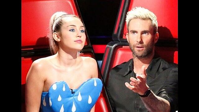 ​No la soporta: Adam Levine detesta trabajar con Miley Cyrus