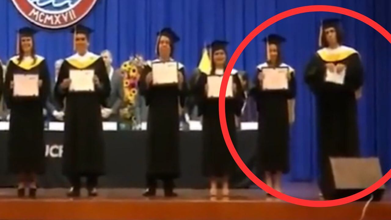 Estudiante destroza su diploma de la PUCP. (Foto: composición EC)