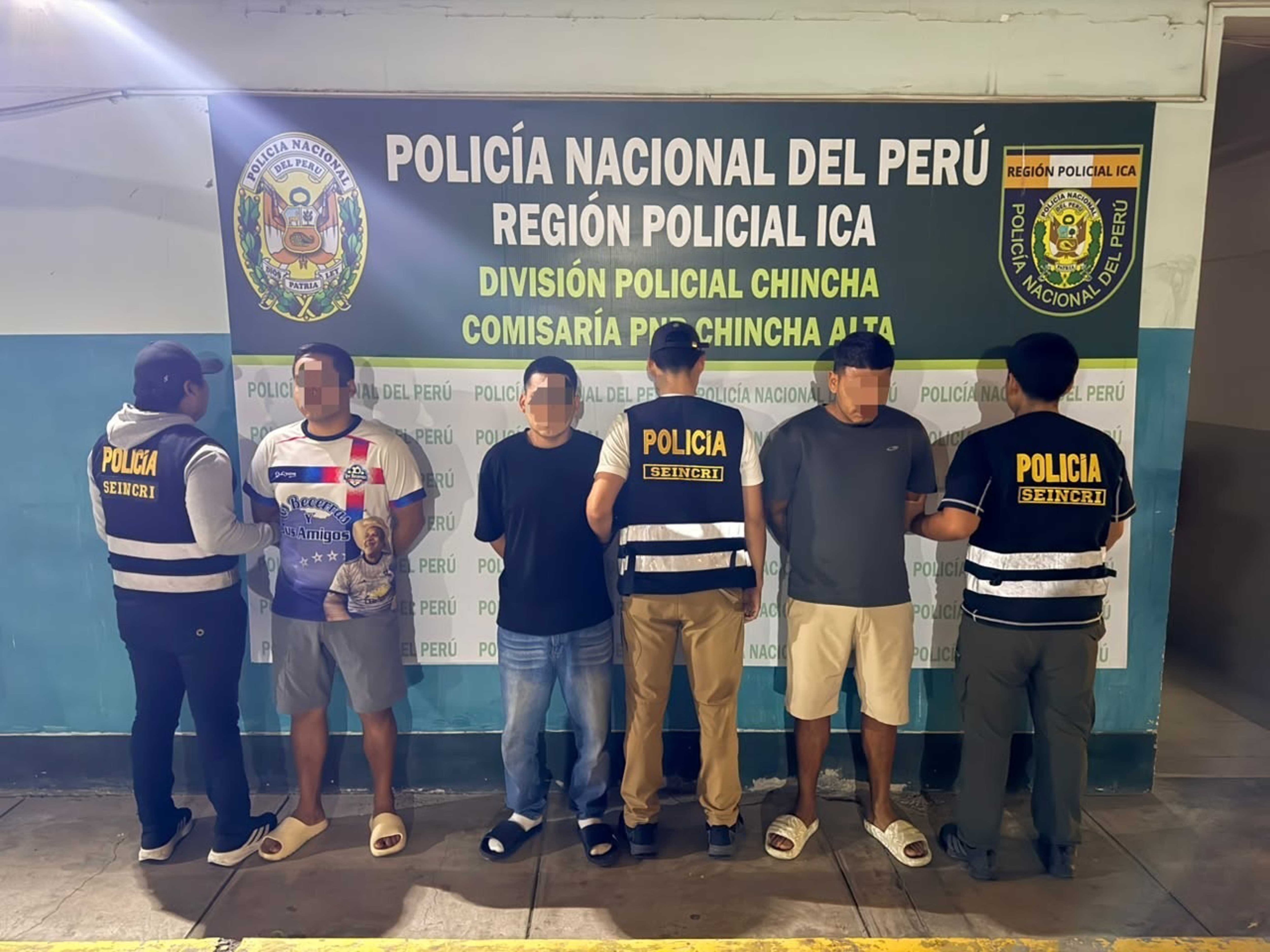 Policía desarticula banda criminal "Los malditos de Chincha nueva generación"