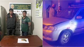 Pisco: policía captura a dos delincuentes que intentaron robar vehículo con un cuchillo