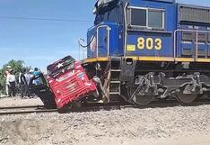 Arequipa: Madre e hija se salvan de morir al ser arrastradas por un tren en La Joya (VIDEO)