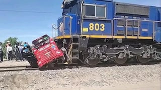 Arequipa: Madre e hija se salvan de morir al ser arrastradas por un tren en La Joya (VIDEO)