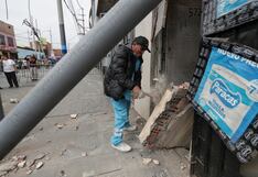 Recogen escombros en el Callao tras fuerte sismo de magnitud 6.1 (FOTOS)