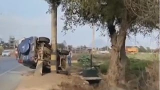 Trujillo: Conductor de camioneta se despista por evitar atropellar a un perro