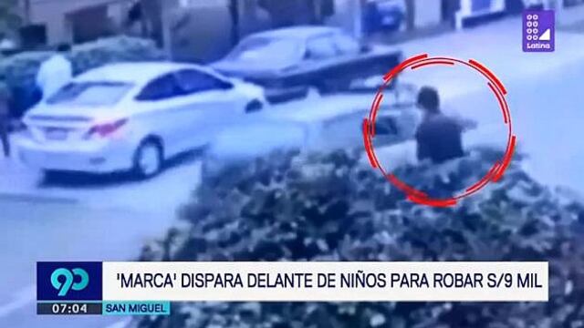 Delincuente roba S/9 mil a mujer en presencia de menores de edad (VIDEO)