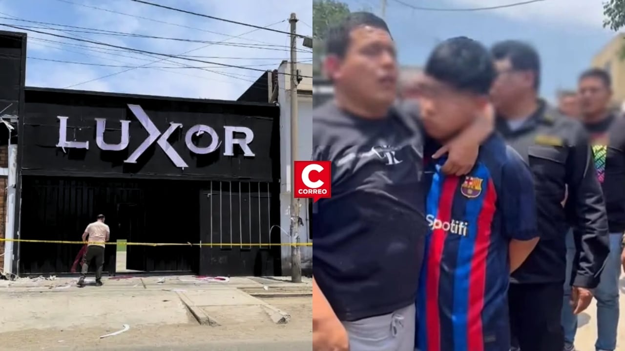 La Libertad: Fiscalía abre investigación contra dos detenidos por explosión en discoteca Luxor de Trujillo. Composición: Diario Correo.