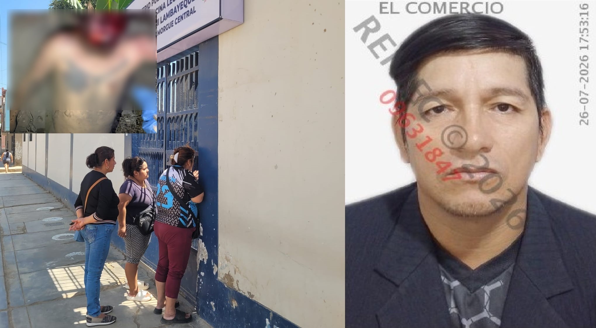 Cuerpo de la víctima fue llevado a la morgue de Chiclayo.