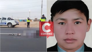 Joven llegó a Ica en busca de trabajo y murió atropellado en la Panamericana Sur