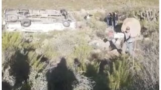 Arequipa: 22 feligreses de la Virgen de Chapi heridos en accidente de tránsito (VIDEO)