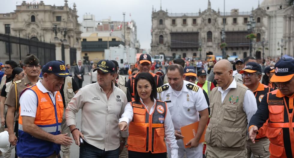 Así se desarrolló el II Simulacro Nacional Multipeligro en la Plaza de Armas de Lima (FOTOS)