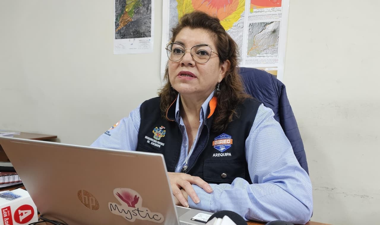 Luisa Macedo, subgerente de Gestión de Riesgo de Desastres de la Municipalidad Provincial de Arequipa. Foto: Yunsu Pariapaza.