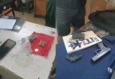 Sullana: Le encuentran réplicas de armas de fuego y droga a escolares