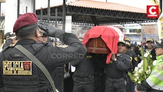 En Chupaca entierran a policía Luis Cerrón y anuncian ascenso póstumo (FOTOS)