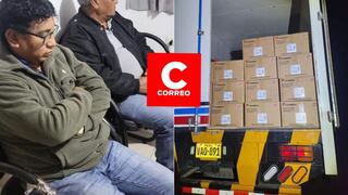 Policía de Arequipa incauta 400 cajas con dinamita en un furgón