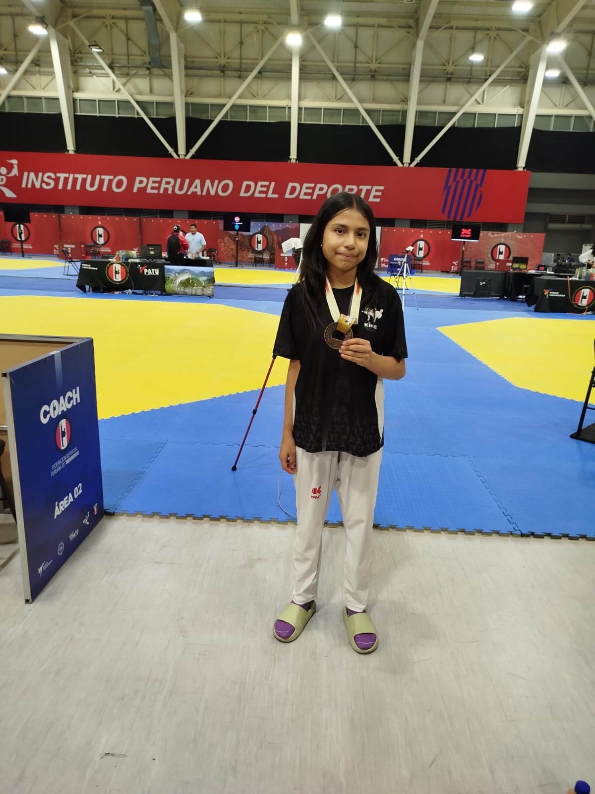 Arequpeña Samantha Perea es campeona en el Tercer Ranking Nacional de Taekwondo, realizado en Lima. Foto: GEC.